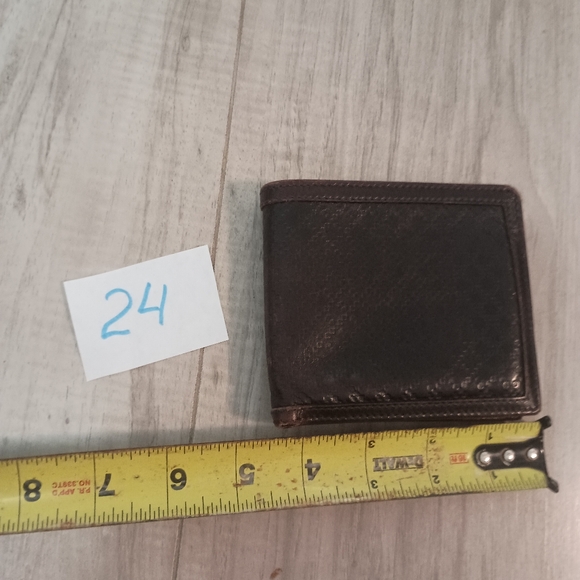 Authentic Gucci Wallet Color Brown Men's Bi-fold Geniune Leather - Picture 12 of 13